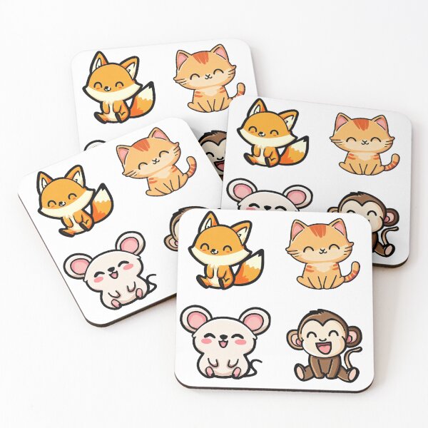 Item preview, Pack of cute kawaii animals designed and sold by Smeagol-Store.