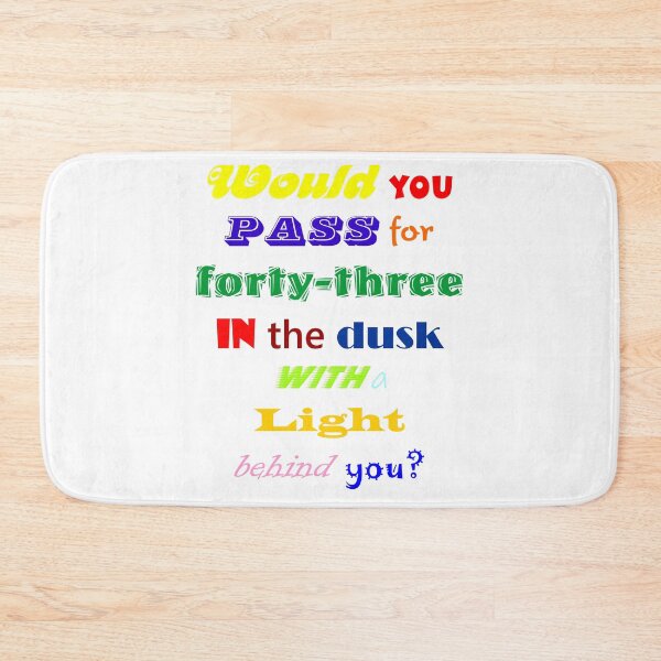 Item preview, Pass for 43 in dusk and light behind you. Judge, Trial by Jury. Gilbert and Sullivan designed and sold by Lifes-a-boon.