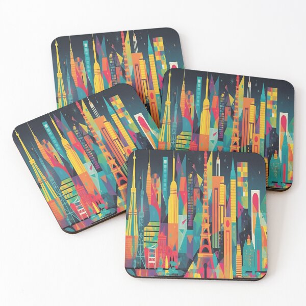 Item preview, Whimsical City 3 designed and sold by FreWil2Art.