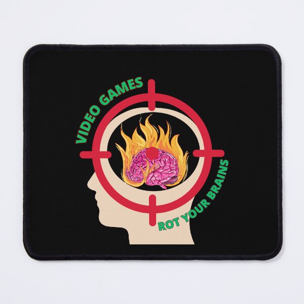 Item preview, Video games rot your brains designed and sold by Tw1nsAIArt.