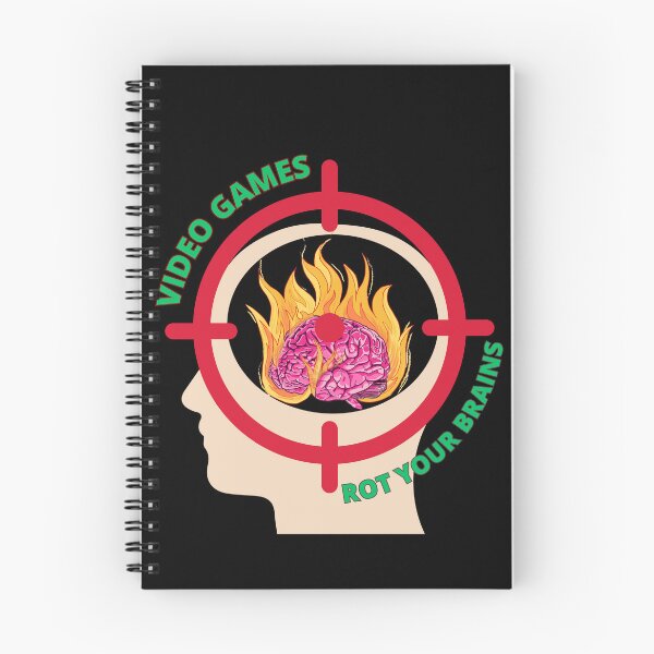 Item preview, Video games rot your brains  designed and sold by Tw1nsAIArt.