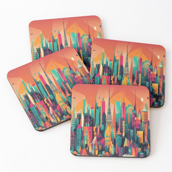 Item preview, Whimsical City 2 designed and sold by FreWil2Art.