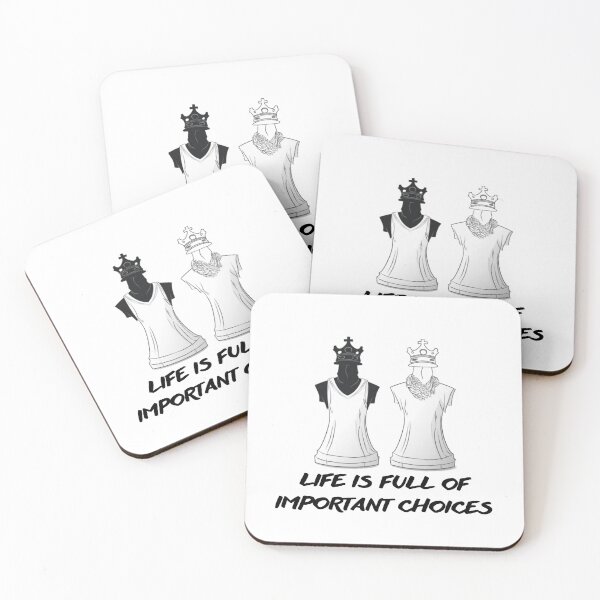 Item preview, Life is Full of Important Choices - Chess Board designed and sold by CRAZY&ART.