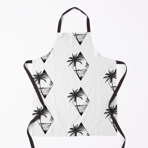 Item preview, Minimal diamond tropical landscape  designed and sold by TinyArtCorner.