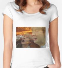 Jhope Crying Meme Women's Fitted Scoop T-Shirt