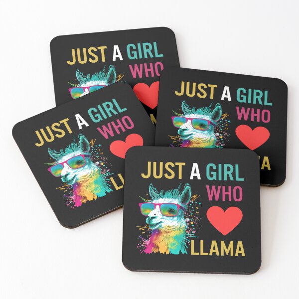 Item preview, Just A Girl Who Loves Llama designed and sold by LlamaLoversShop.