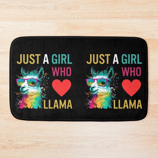 Item preview, Just A Girl Who Loves Llama designed and sold by LlamaLoversShop.