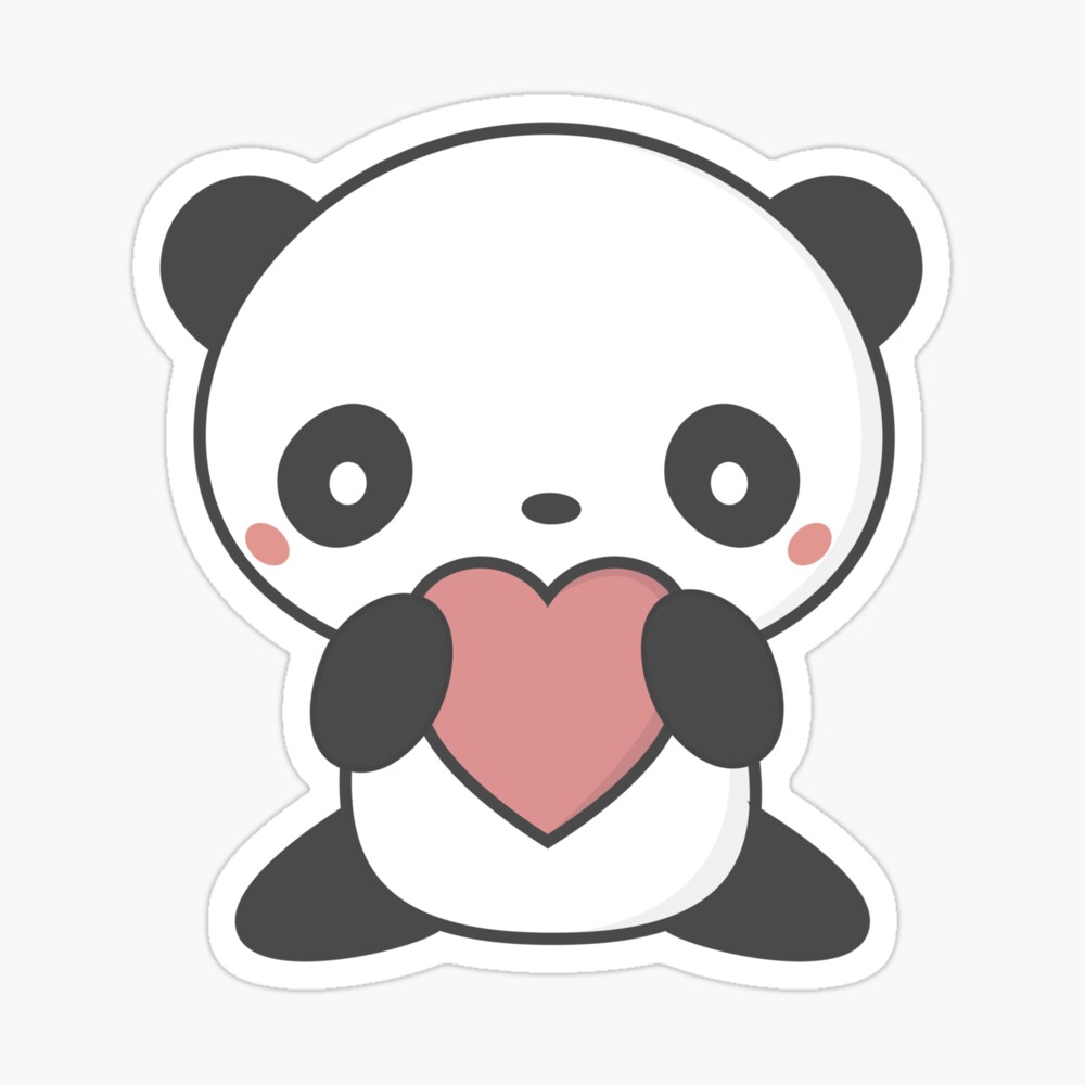 Giant panda Drawing Love Chibi, chibi panda, love, mammal png | PNGEgg