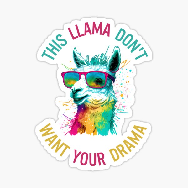 Artikel-Vorschau von Dieses Lama will dein Drama nicht, designt und verkauft von LlamaLoversShop.