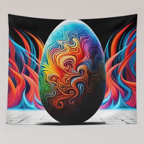 Item preview, Easter colorful egg designed and sold by REALDesign-Shop.
