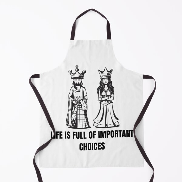 Item preview, Life is Full of Important Choices - Chess Board designed and sold by CRAZY&ART.