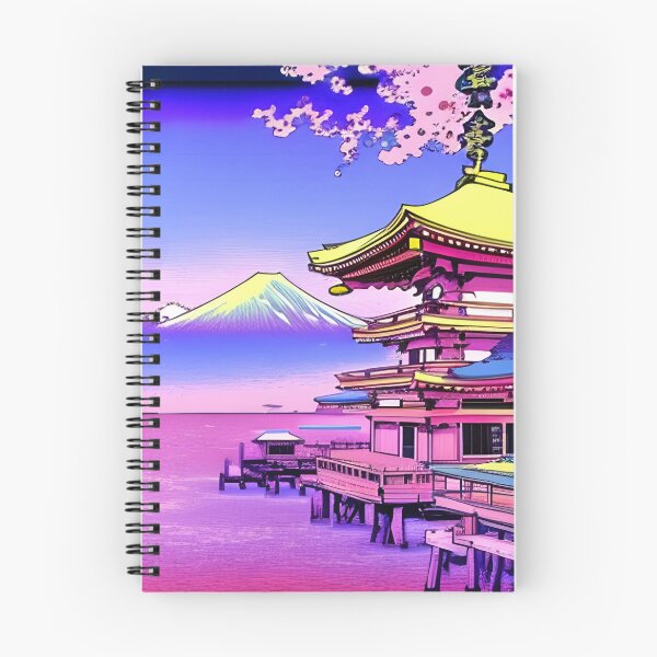 Item preview, Retro Anime Okiya Landscape designed and sold by BobbysByBobby.