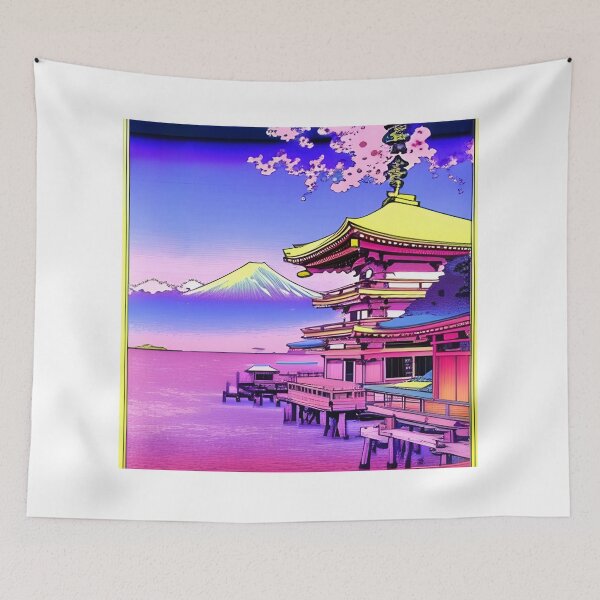 Item preview, Retro Anime Okiya Landscape designed and sold by BobbysByBobby.