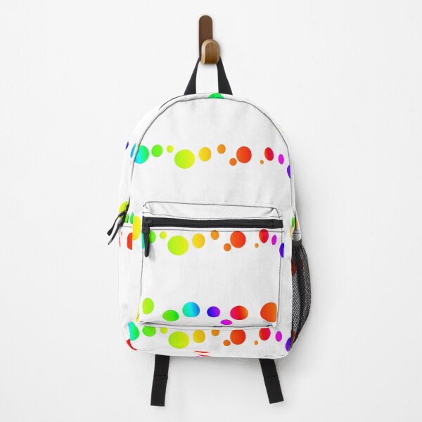 Item preview, Rainbow color circles | Rainbow white circle pattern designed and sold by lausn.