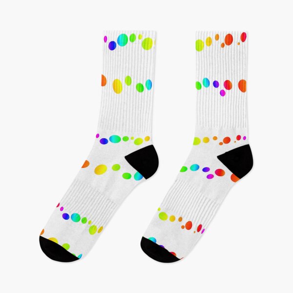 Item preview, Rainbow color circles | Rainbow white circle pattern designed and sold by lausn.