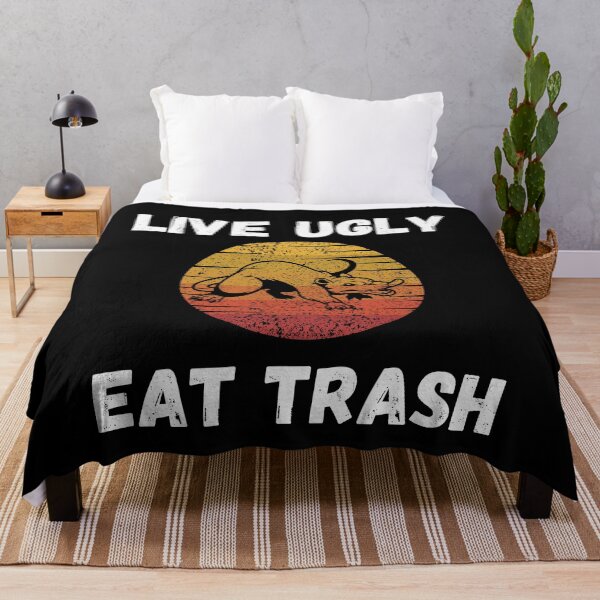Item preview, Live Ugly Eat Trash (Possums) designed and sold by Leaping-Toad.