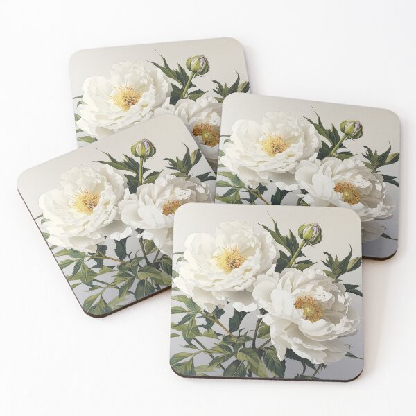 Item preview, White Peonies  designed and sold by Vanover Designs.