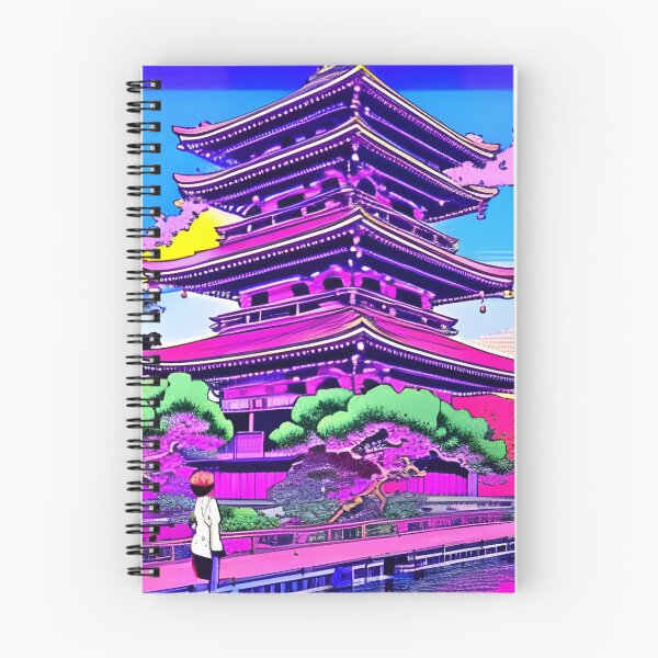 Item preview, Retro Anime Okiya Landscape designed and sold by BobbysByBobby.