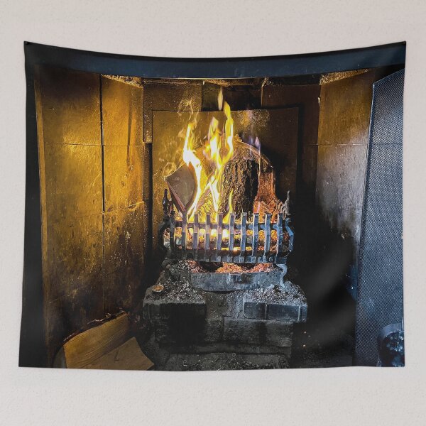 Item preview, English Pub Traditional Log Fire designed and sold by Londonimages.