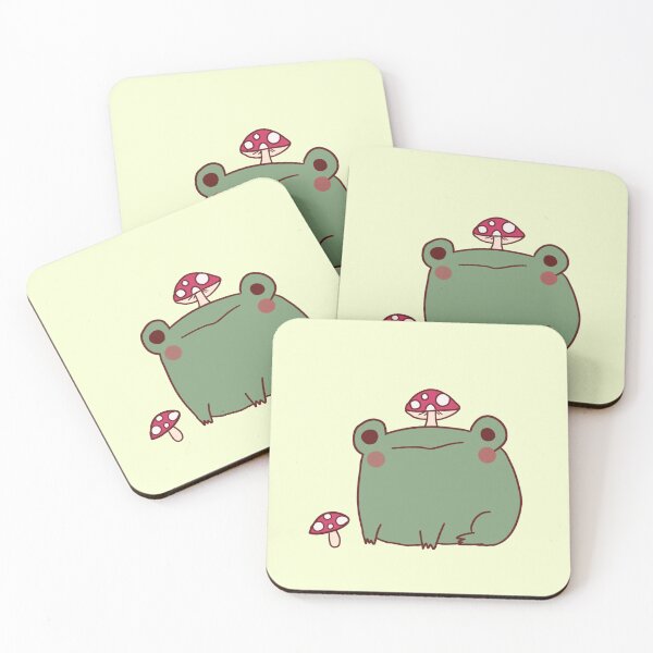 Item preview, Cute frog with mashroom  designed and sold by Mayarart.