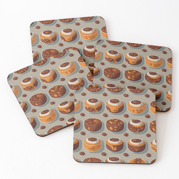 Item preview, Coffee and sweets pattern, beans, morning coffee, seamless style designed and sold by Skyluxdesign.