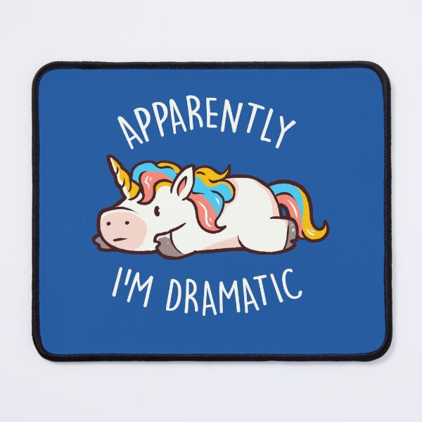Item preview, Apparently I'm Dramatic - Cute Funny Unicorn Gift designed and sold by EduEly.