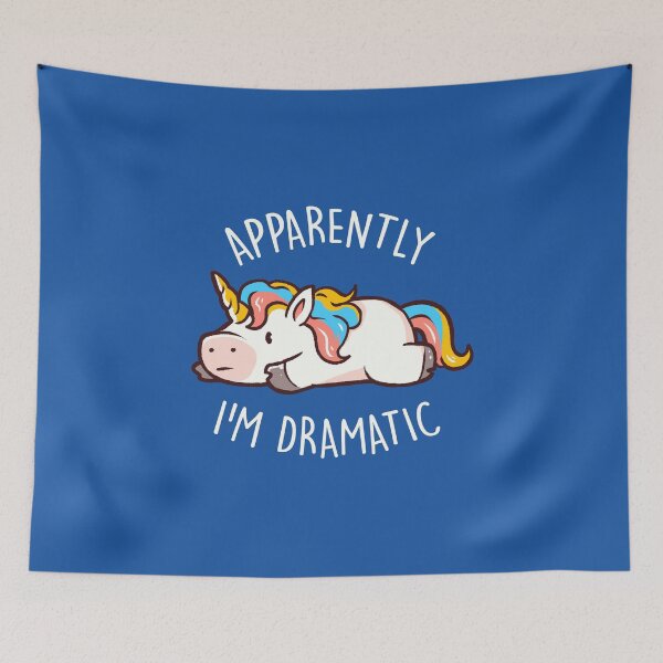 Item preview, Apparently I'm Dramatic - Cute Funny Unicorn Gift designed and sold by EduEly.