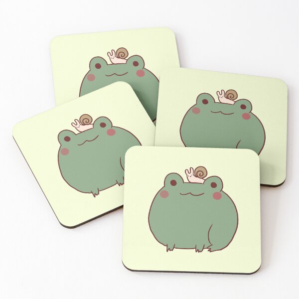 Item preview, Cute frog with snail designed and sold by Mayarart.