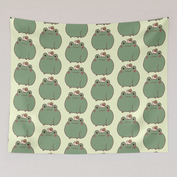 Item preview, Cute frog with snail designed and sold by Mayarart.