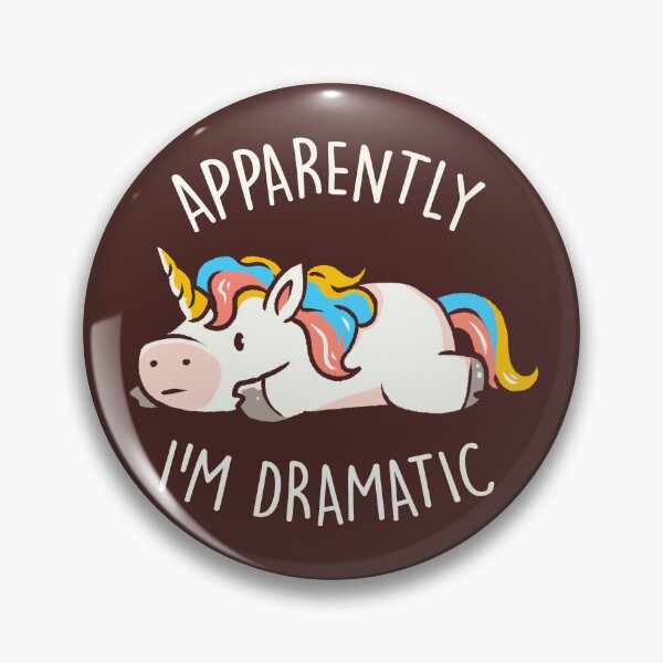 Item preview, Apparently I'm Dramatic - Cute Funny Unicorn Gift designed and sold by EduEly.