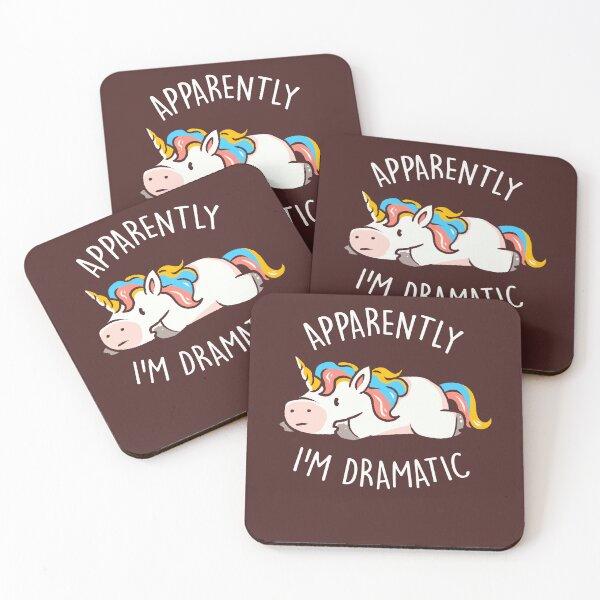 Item preview, Apparently I'm Dramatic - Cute Funny Unicorn Gift designed and sold by EduEly.