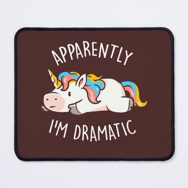 Item preview, Apparently I'm Dramatic - Cute Funny Unicorn Gift designed and sold by EduEly.
