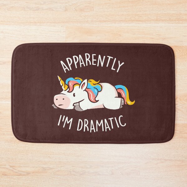 Item preview, Apparently I'm Dramatic - Cute Funny Unicorn Gift designed and sold by EduEly.