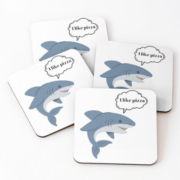 Item preview, Shark like's pizza! designed and sold by VATAMAN-2.