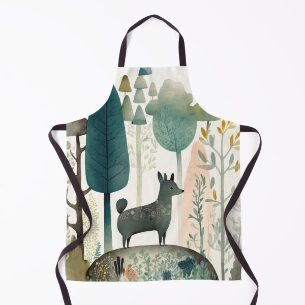 Aperçu de l'œuvre mignon, animaux forêt, illustration créée et vendue par aiko-art.