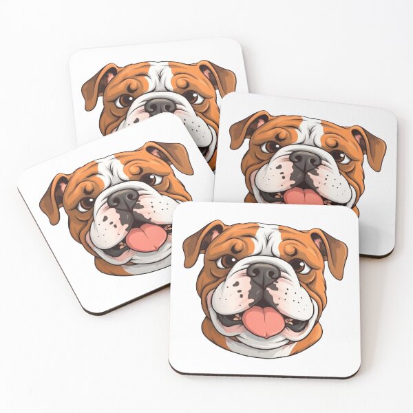 Item preview, "Cartoon Bulldog with Big Eyes" designed and sold by Mykhailov.