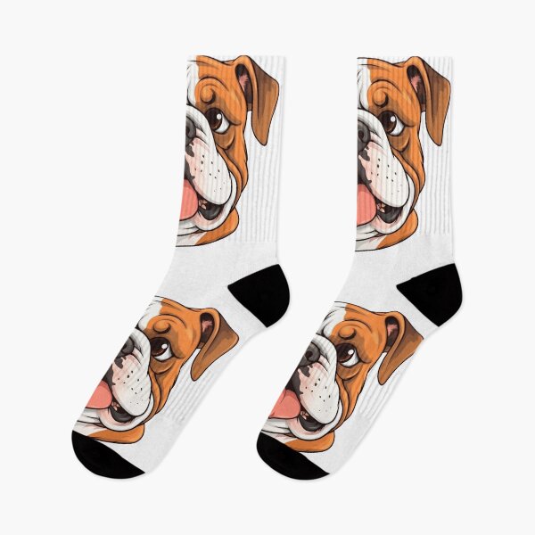 Item preview, "Cartoon Bulldog with Big Eyes" designed and sold by Mykhailov.