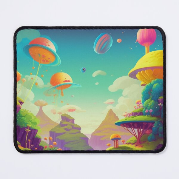 Item preview, Verdant Haven: Vibrant Fantastical Landscape Playful Whimsical Cheerful Optimistic  designed and sold by DigiNook.