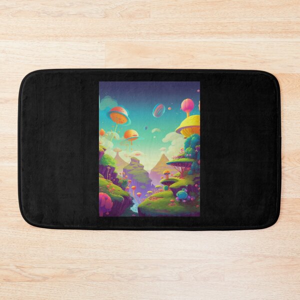 Item preview, Verdant Haven: Vibrant Fantastical Landscape Playful Whimsical Cheerful Optimistic  designed and sold by DigiNook.