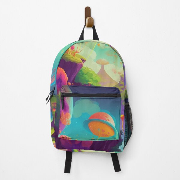 Item preview, Verdant Haven: Vibrant Fantastical Landscape Playful Whimsical Cheerful Optimistic  designed and sold by DigiNook.