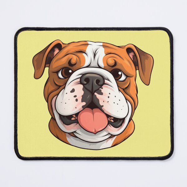 Item preview, "Cartoon Bulldog with Big Eyes" designed and sold by Mykhailov.