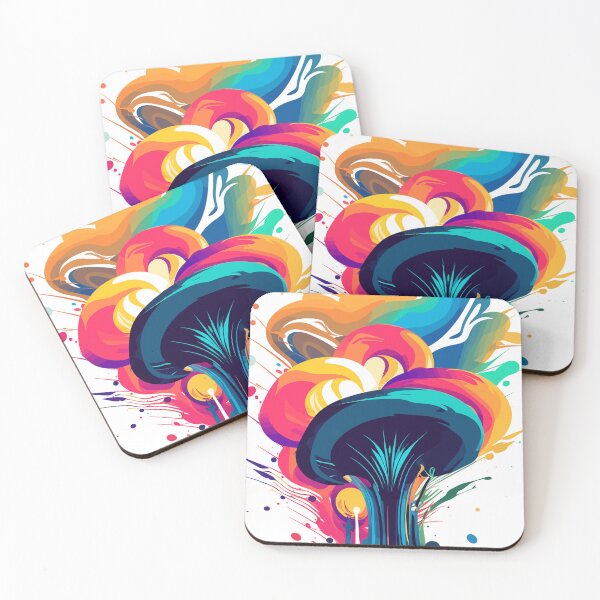 Item preview, Psychedelic Magic Mushroom | Colorful Splash Bloom | Mind Exploration designed and sold by mindexploration.