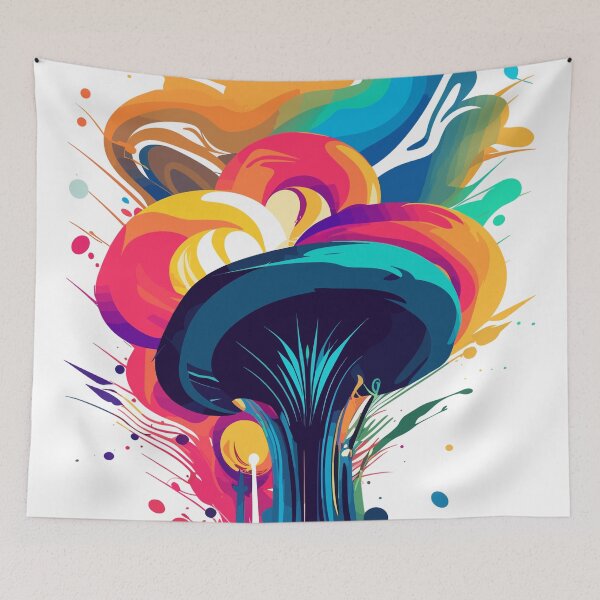 Item preview, Psychedelic Magic Mushroom | Colorful Splash Bloom | Mind Exploration designed and sold by mindexploration.