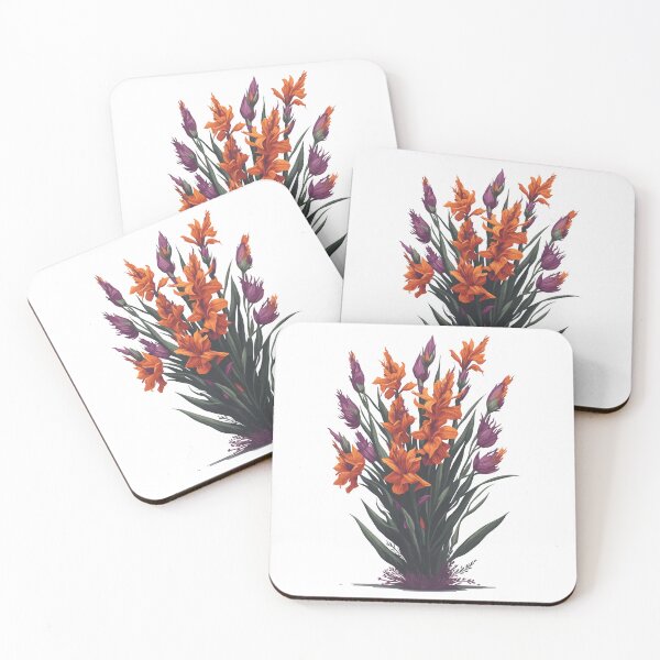 Item preview, Gladiolus  Flower Bucket illustration designed and sold by SithCreation.