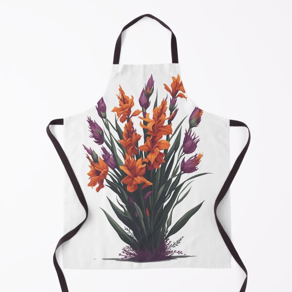Item preview, Gladiolus Flower Bucket illustration designed and sold by SithCreation.