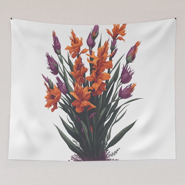Item preview, Gladiolus  Flower Bucket illustration designed and sold by SithCreation.