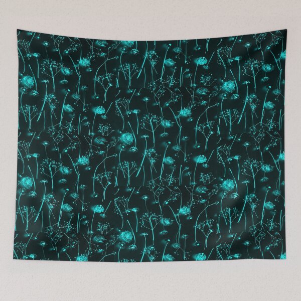 Item preview, NEON FLOWER BLUEGREEN COLOUR FLWER designed and sold by rawat401.