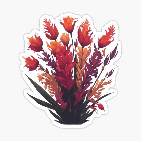 Item preview,  Gladiolus  Flower Bucket illustration designed and sold by SithCreation.