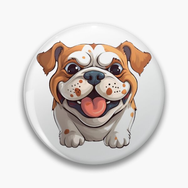 Item preview, "Cartoon Bulldog with Big Eyes" designed and sold by Mykhailov.