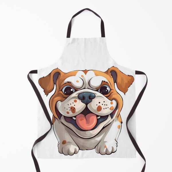 Item preview, "Cartoon Bulldog with Big Eyes" designed and sold by Mykhailov.